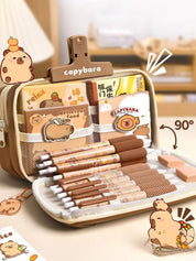 Estojo Escolar Kawaii Grande Capacidade com Zíper