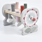 Whack-a-moles brinquedo montessori engrenagens giratórias de madeira martelando brinquedo com martelo interativo libra uma toupeira para 3-5 anos de idade
