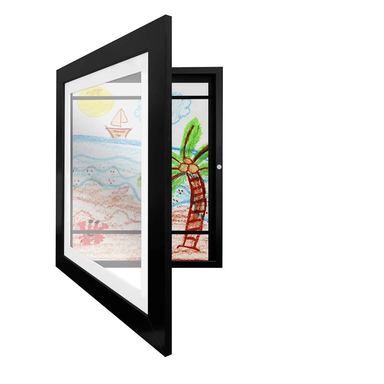 Molduras de arte para crianças, frente magnética aberta, exibição mutável, decoração de casa, quadro infantil para pôster, foto, desenho, pinturas, fotos, novo