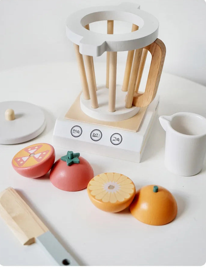 Cozinha de madeira fingir jogar brinquedo simulação máquina café de madeira torradeira misturador alimentos do bebê aprendizagem precoce brinquedos educativos