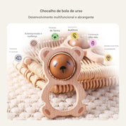Chocalho de Madeira Urso Musical Montessori