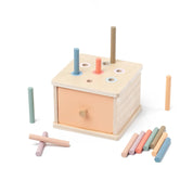 Caixa permanente de objeto de bebê montessori, brinquedo de madeira, forma de classificação de cores, caixa de correspondência, bola de moeda, caixa sensorial, habilidades motoras finas para