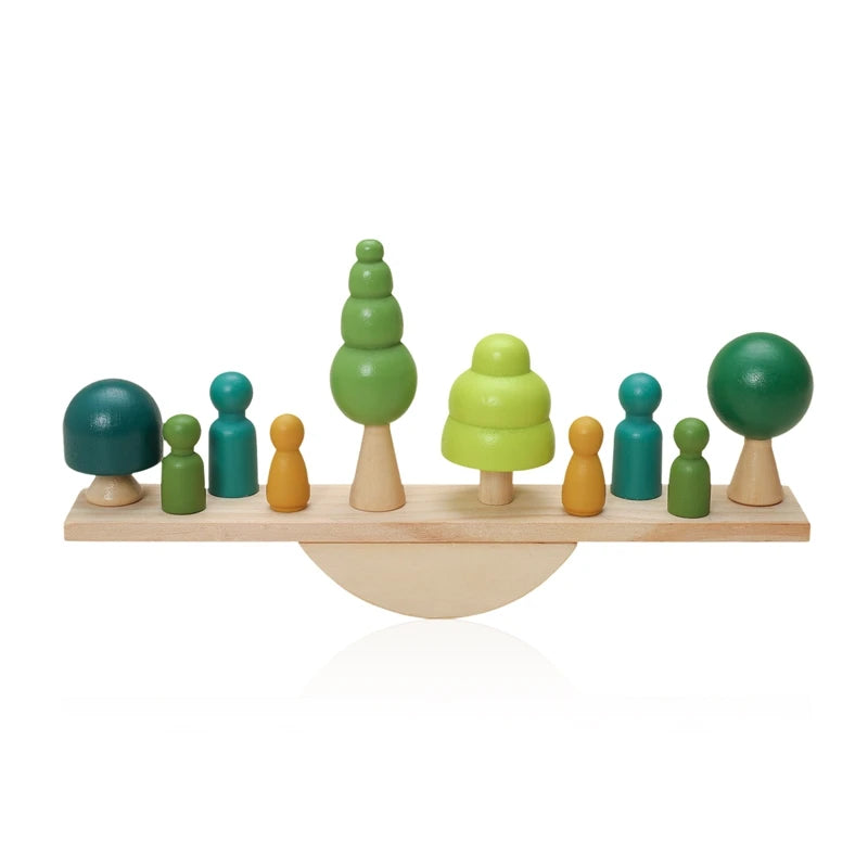 Quebra-cabeças jogo educativo montessori bebê feixe de equilíbrio jogo brinquedos para crianças estilo nórdico blocos de construção de madeira brinquedos para crianças