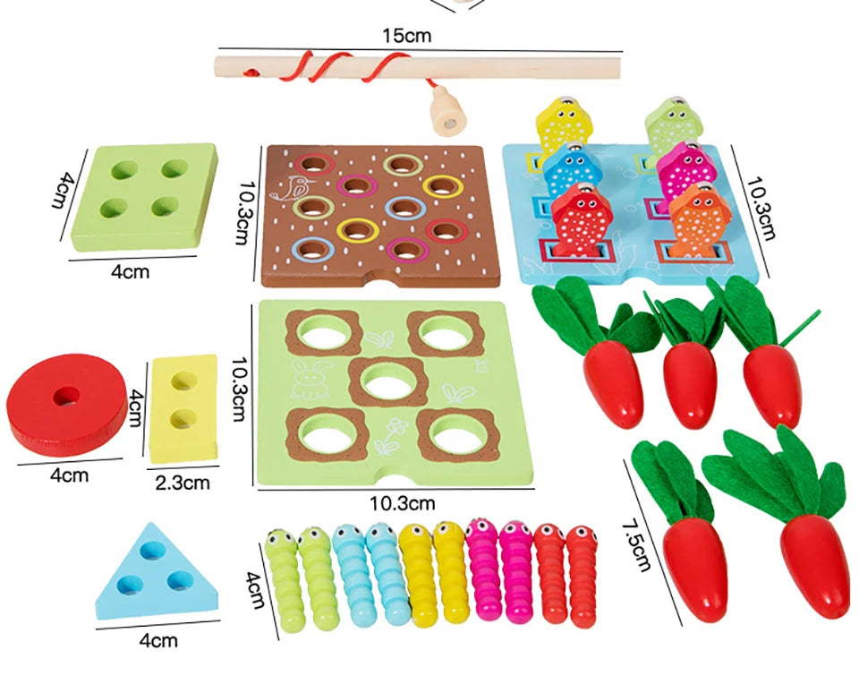 Brinquedos montessori de madeira, kit de jogo, objeto, caixa de permanência, moeda, cenoura, criança, desenvolvimento precoce, forma classificador, bola, brinquedos para idade