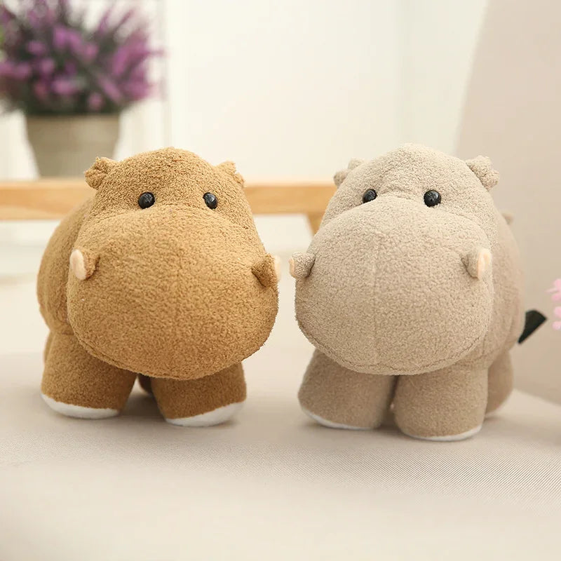 Pelúcia Hipopótamo e Elefante Kawaii - 20/25/35cm