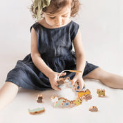 Bebê animal threading brinquedos de madeira empilhamento brinquedos blocos jogos de tabuleiro brinquedos de madeira bebê animal amarrando rosqueamento contas brinquedos presente