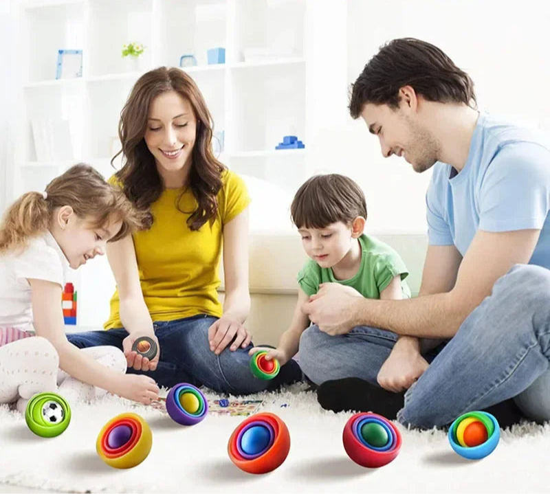 Bola Sensorial 3D Fidget Giroscópio Antiestresse