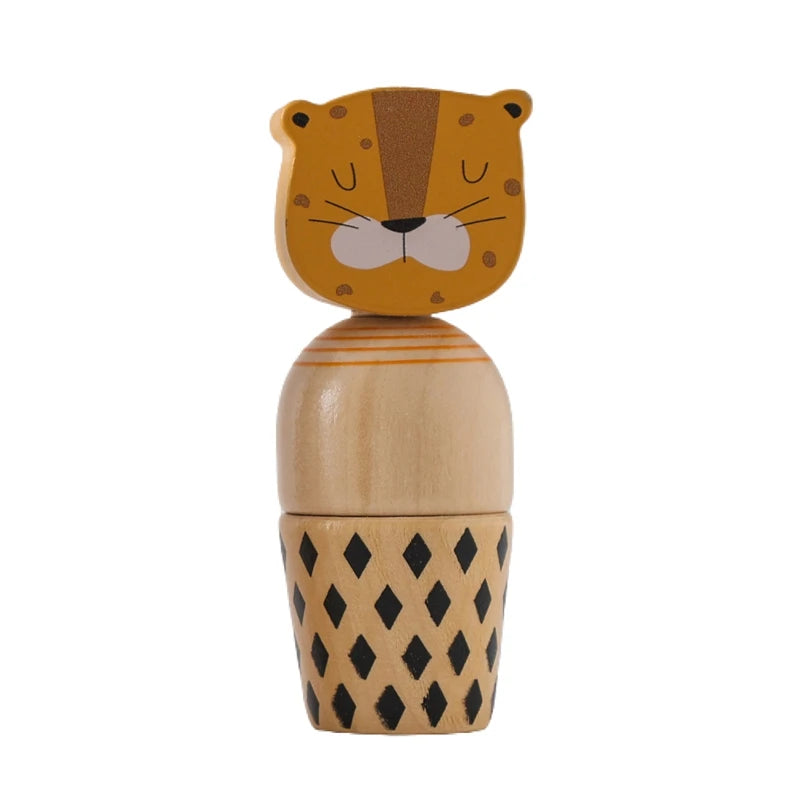 Montessori brinquedos para bebês de madeira dos desenhos animados animal quebra-cabeça brinquedo educação do bebê jogo de quebra-cabeça recém-nascido mão e pé exercício brinquedo