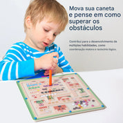 Labirinto Magnético Montessori: Aprendizagem Divertida para Crianças
