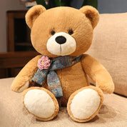 Urso de Pelúcia Clássico Macio com Laço - 35 a 60 cm