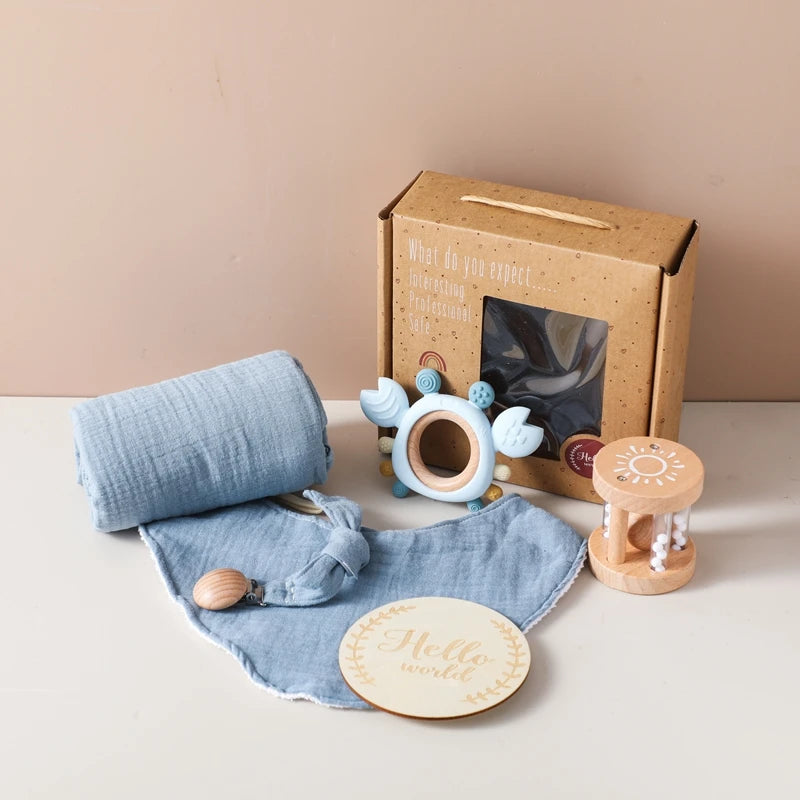 Kit Premium Presente Brinquedos de Banho para Bebês - 6 Peças