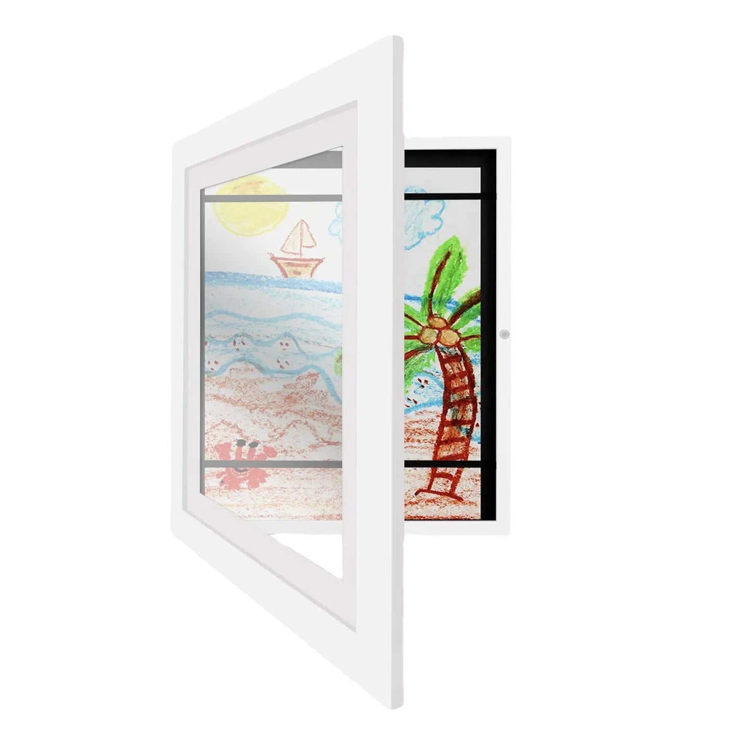 Molduras de arte para crianças, frente magnética aberta, exibição mutável, decoração de casa, quadro infantil para pôster, foto, desenho, pinturas, fotos, novo