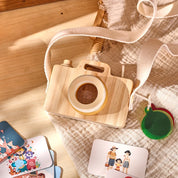 Bebê moda caleidoscópio brinquedos de madeira colorida câmera crianças de madeira montessori brinquedo aprendizagem precoce jogo educativo presentes