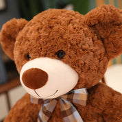 Urso de Pelúcia Clássico Macio com Laço - 35 a 60 cm