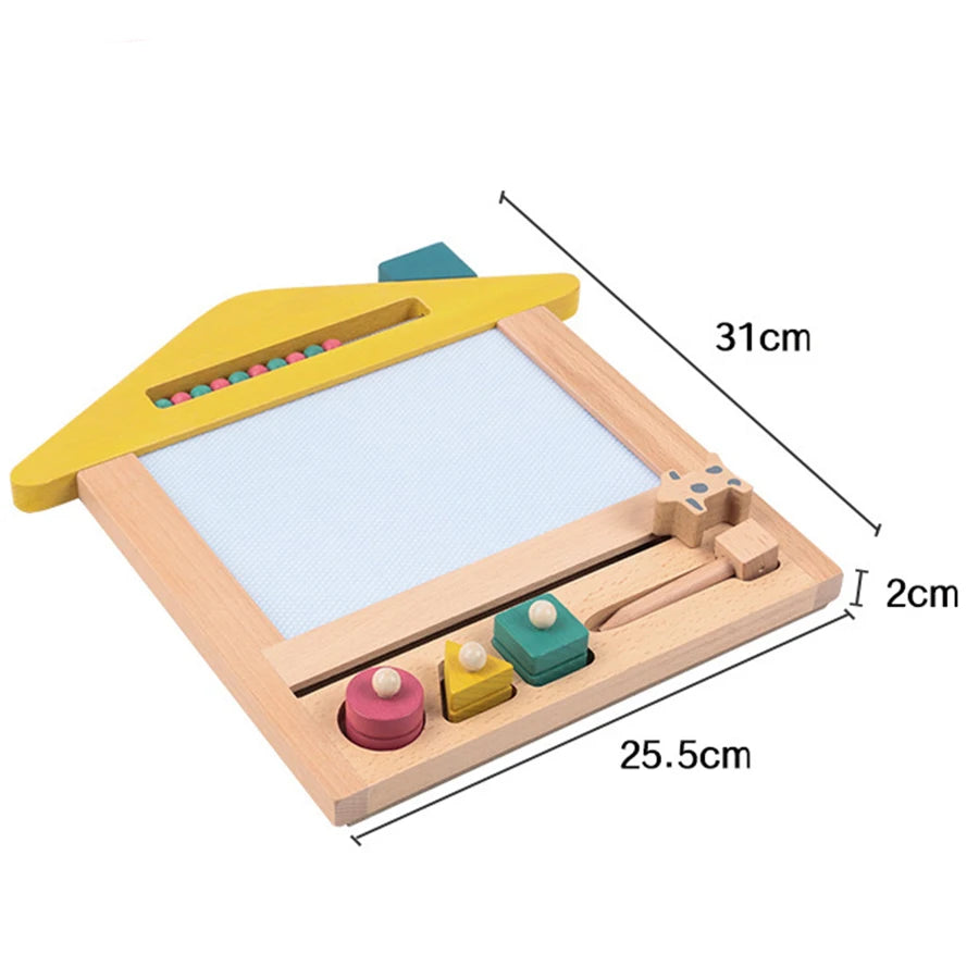 Prancheta Magnética Montessori para Crianças - Aprendizagem Criativa