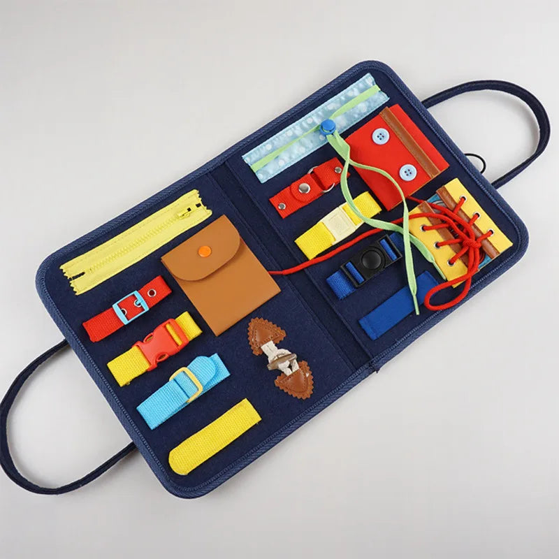 Placa Montessori de Atividades para Desenvolvimento Infantil