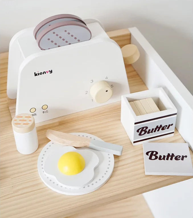 Cozinha de madeira fingir jogar brinquedo simulação máquina café de madeira torradeira misturador alimentos do bebê aprendizagem precoce brinquedos educativos