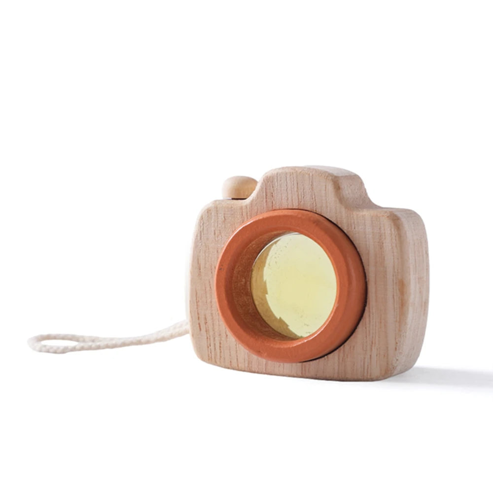 Bebê moda caleidoscópio brinquedos de madeira colorida câmera crianças de madeira montessori brinquedo aprendizagem precoce jogo educativo presentes