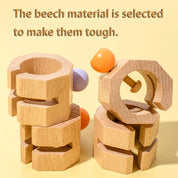 Brinquedo Peças de Montagem - Sensorial Montessori em Madeira