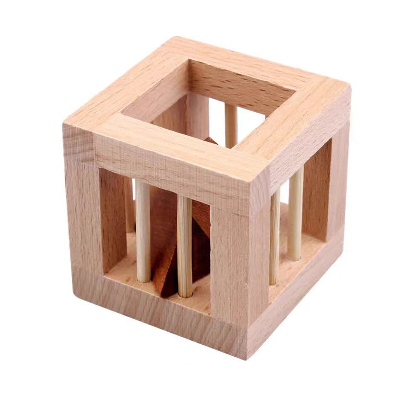Brinquedo Educativo de Madeira – Caixa de Permanência Montessori