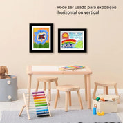 Moldura Infantil Magnética para Obras de Arte A4