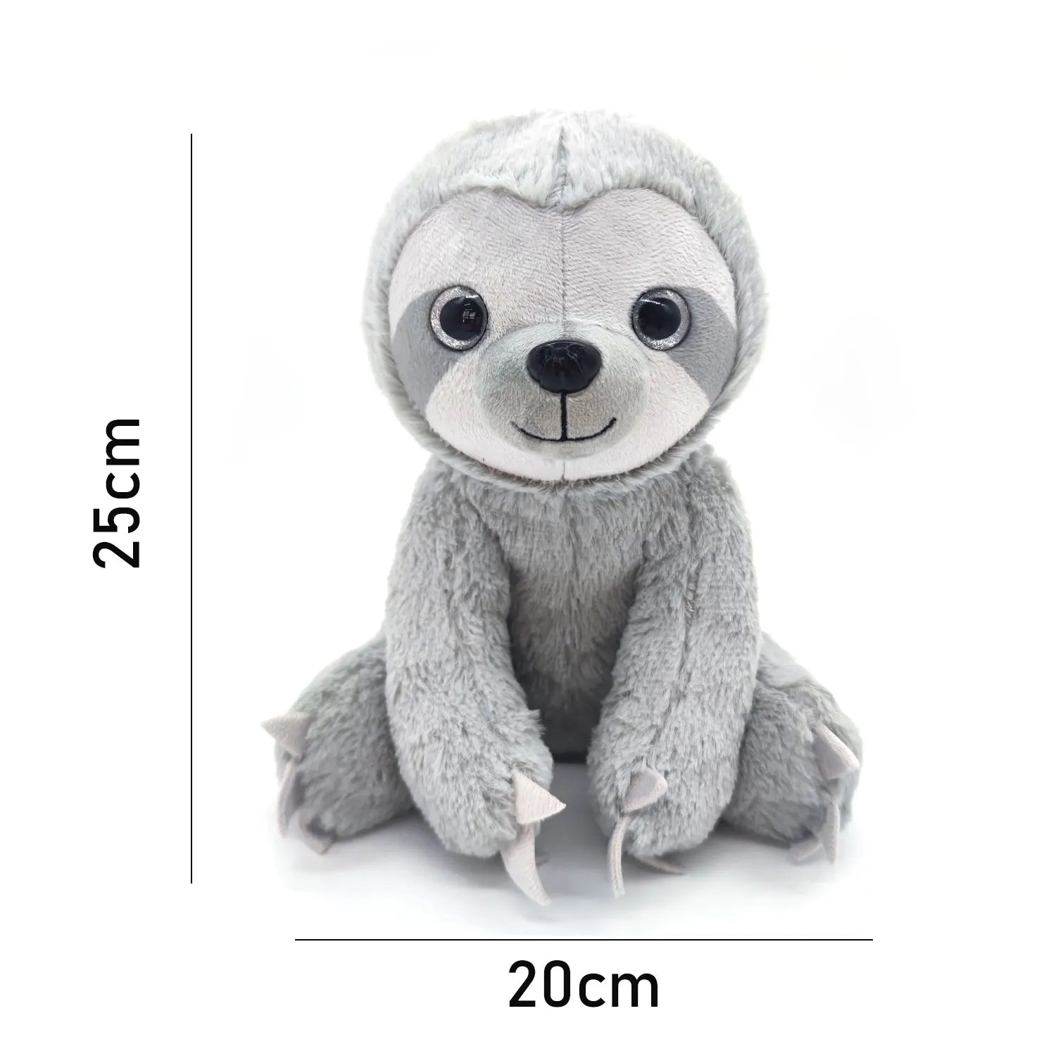 Lindo brinquedo de pelúcia de simulação de preguiça 25 cm boneca de preguiça presente de pano boneca de feriado presente de aniversário marrom cinza preguiça para menino menina