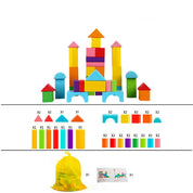 Blocos de Construção de Madeira Educativos - Explore a Criatividade