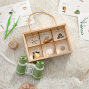 Kdis Outdoor Exploration Set Insects Plants Observation Box Wooden Cognitive Magnifying Glass Natural Forest Adventure Toys Gift