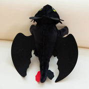Dragão de Pelúcia Branco e Preto