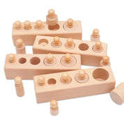Brinquedo Sensorial Montessori de Encaixe para Crianças