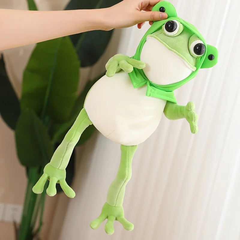 Pelúcia Kawaii Sapo Olhos Grandes