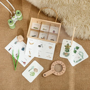 Kdis Outdoor Exploration Set Insects Plants Observation Box Wooden Cognitive Magnifying Glass Natural Forest Adventure Toys Gift