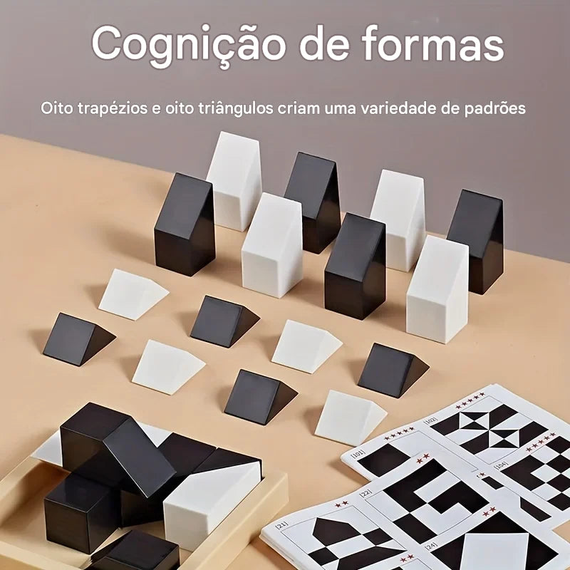 Quebra-Cabeça de Blocos Ocultos - 120 Desafios para Mentes Brilhantes