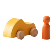 Brinquedo do bebê faia blocos de madeira dos desenhos animados carro vilão educacional montessori brinquedos criança dentição cérebro jogo artesanal presente aniversário do bebê