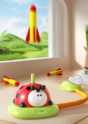 Joaninha esporte entretenimento jogo brinquedo multifuncional corda pular máquina virola pular lançador de foguetes ao ar livre educacional