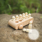 Trem de Madeira Montessori para Bebês - Diversão e Aprendizado