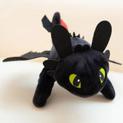 Dragão de Pelúcia Branco e Preto