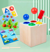 Brinquedos montessori de madeira, kit de jogo, objeto, caixa de permanência, moeda, cenoura, criança, desenvolvimento precoce, forma classificador, bola, brinquedos para idade