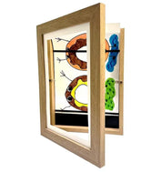 Molduras de arte para crianças, frente magnética aberta, exibição mutável, decoração de casa, quadro infantil para pôster, foto, desenho, pinturas, fotos, novo
