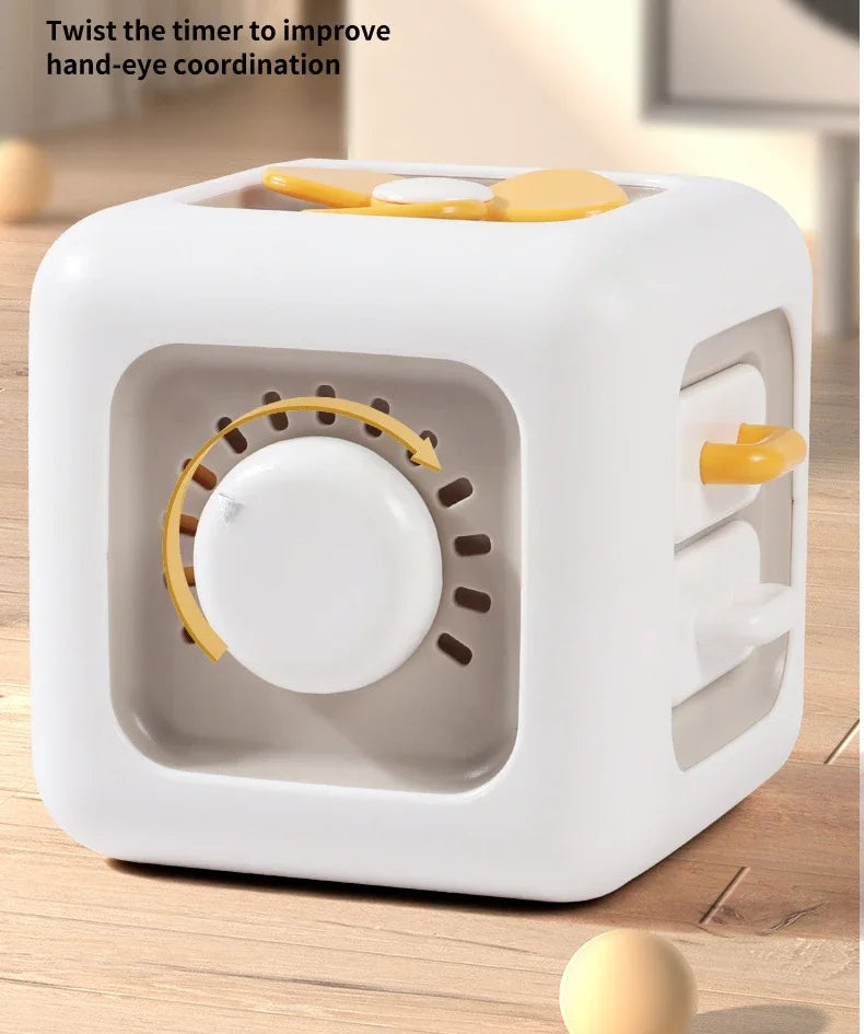 Cubo Sensorial Educativo 6 em 1 Montessori para Crianças