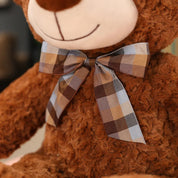 Urso de Pelúcia Clássico Macio com Laço - 35 a 60 cm