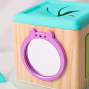 Bebê montessori brinquedos de madeira caixa de tecido mágico aprendizagem educacional brinquedos sensoriais dedo exercício ocupado jogo de tabuleiro presente do bebê