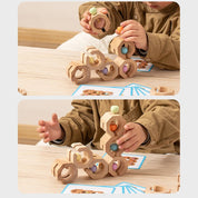 Brinquedo Peças de Montagem - Sensorial Montessori em Madeira