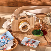 Bebê moda caleidoscópio brinquedos de madeira colorida câmera crianças de madeira montessori brinquedo aprendizagem precoce jogo educativo presentes