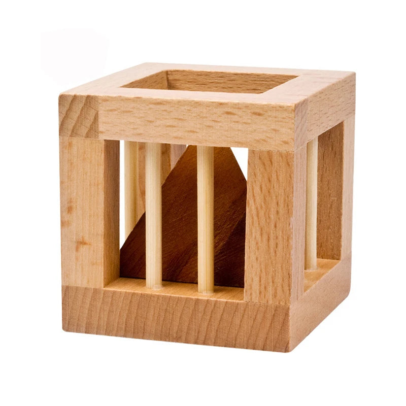 Brinquedo Educativo de Madeira – Caixa de Permanência Montessori