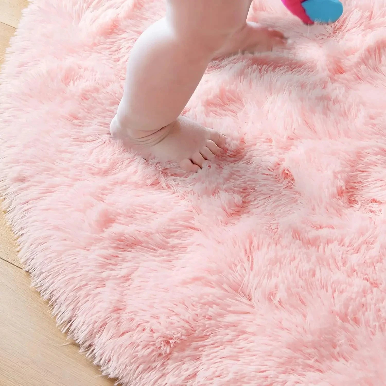 Tapete de Pelúcia Redondo Fofo para Crianças - Conforto e Elegância