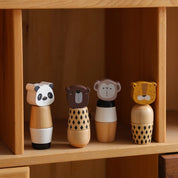 Montessori brinquedos para bebês de madeira dos desenhos animados animal quebra-cabeça brinquedo educação do bebê jogo de quebra-cabeça recém-nascido mão e pé exercício brinquedo