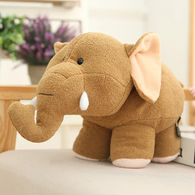 Pelúcia Hipopótamo e Elefante Kawaii - 20/25/35cm