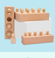 Brinquedo Sensorial Montessori de Encaixe para Crianças