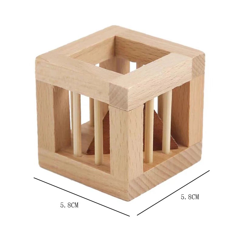 Brinquedo Educativo de Madeira – Caixa de Permanência Montessori